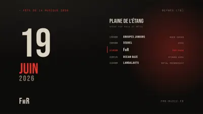 FmR pour la Fête de la Musique 2026 à Beynes (78)
