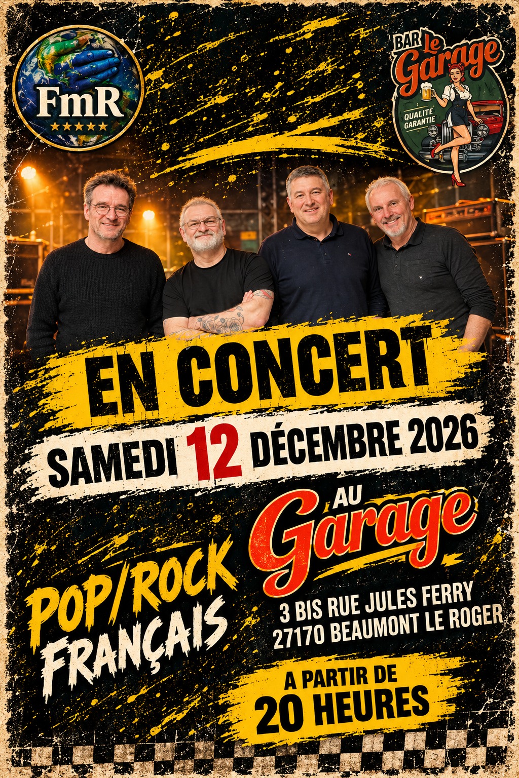 FmR en concert Bar le Garage à Beaumont Le Roger (27)